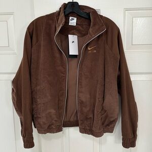 Nike Corduroy Jacket in Brown and Gold